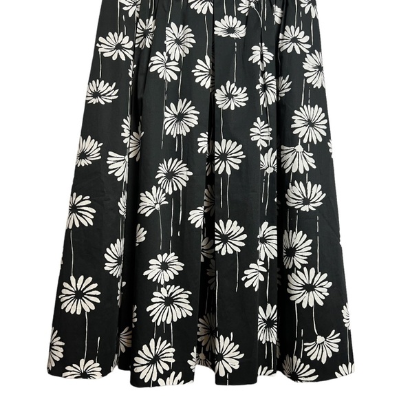 Talbots Daisies Dress Black With White Daisies Size 6 - Picture 5 of 9